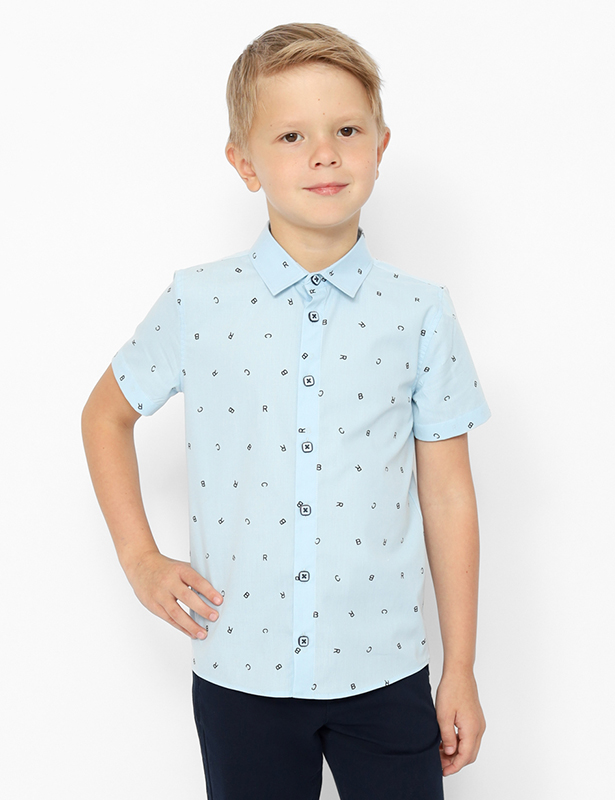 CWKB 63277-43 Рубашка для мальчика (Голубой (098)-56)
