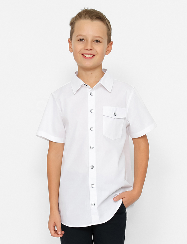 CWJB 63282-20 Рубашка для мальчика (Белый (164)-84)