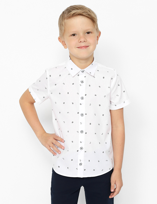 CWKB 63277-20 Рубашка для мальчика (Белый (098)-56)