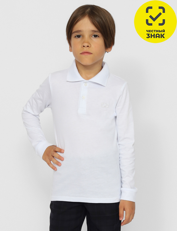 CWJB 63156-20 Рубашка-поло для мальчика (Белый (158)-80)