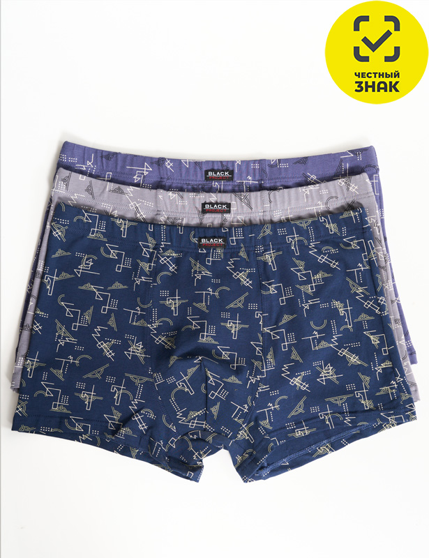 70477 Трусы-шорты BLACK PROJECT (Разноцветный, L)