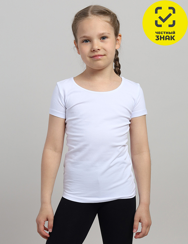 CAJG 62858-20 Футболка для девочки (Белый (152)-80)
