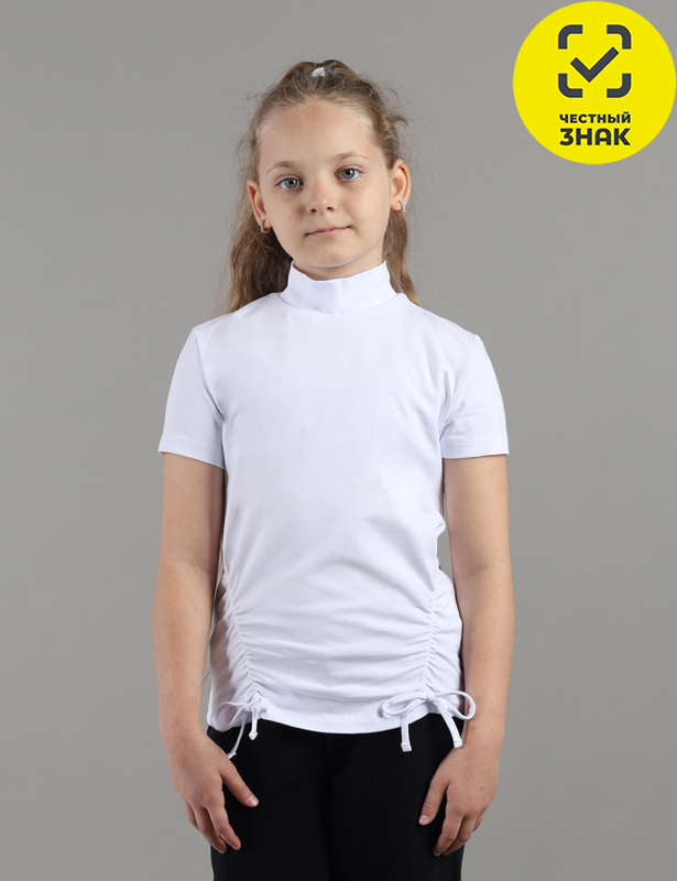 CWJG 64176-20K Водолазка для девочки (Белый (152)-80)