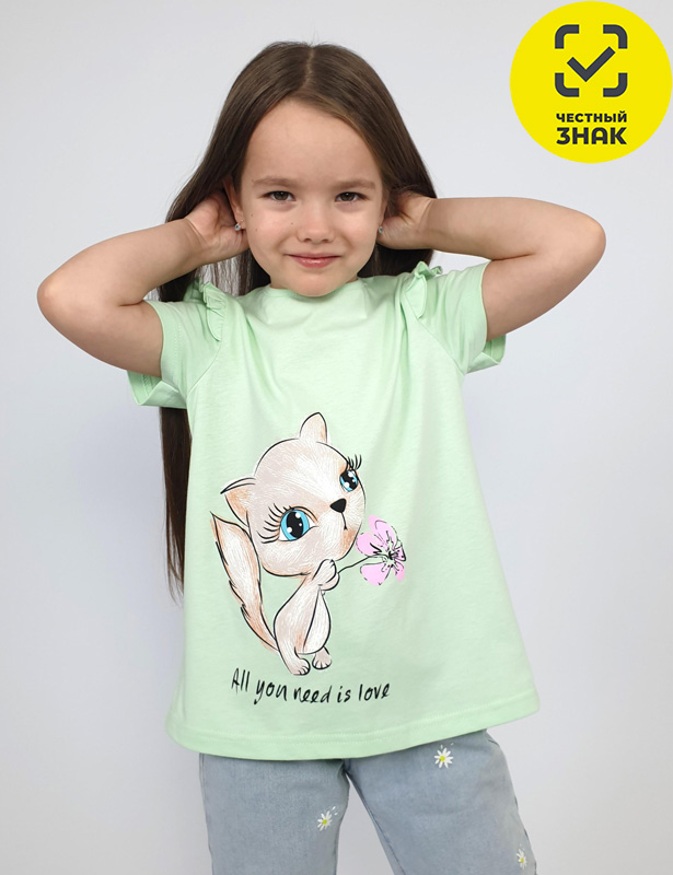 3-42-10 Фуфайка для девочки (98-56)