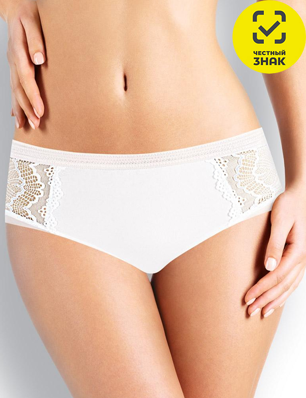 CLE B863 Трусы жен. Кружево хлопок (белый; 44)