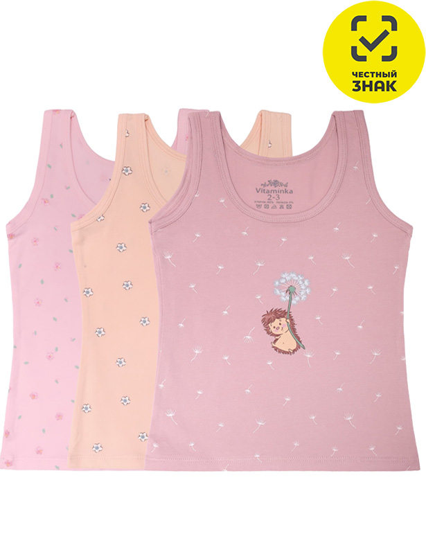 1702 Майка для девочки  VITAMINKA (Цвет Разноцветный, РОСТ 110)