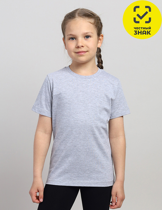 CAKB 62854-11 Футболка детская (Серый меланж (116)-60)