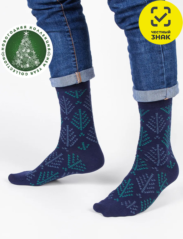 Мужские носки С2060 (25, Синий)