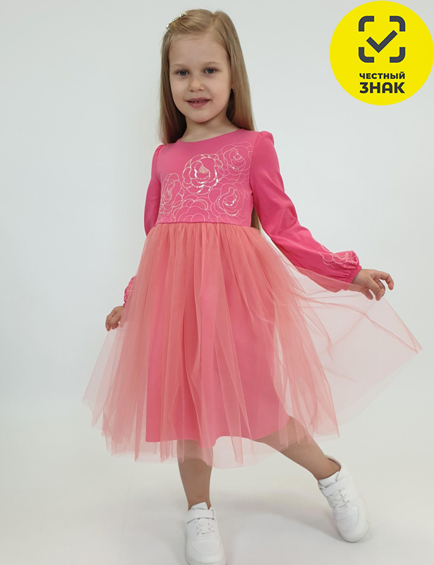 Пл221-5 Платье для девочки (104-56)