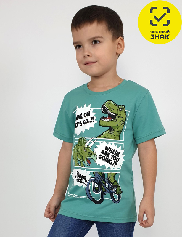 5-136-7 Футболка для мальчика (128-64)