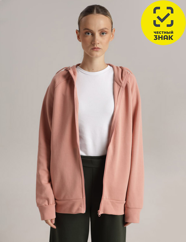 M89111K_1511 Толстовка женская (Розовый 52 (XL))