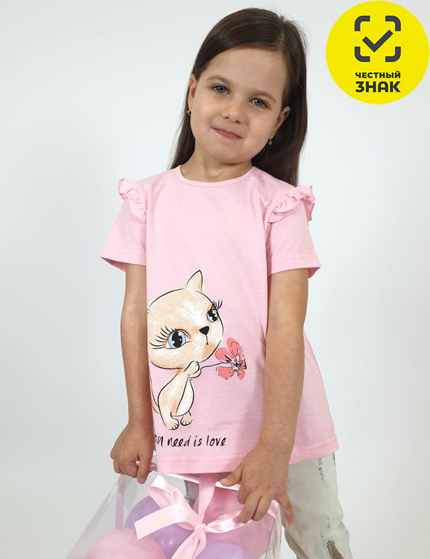 3-42-3 Фуфайка для девочки (116-60)