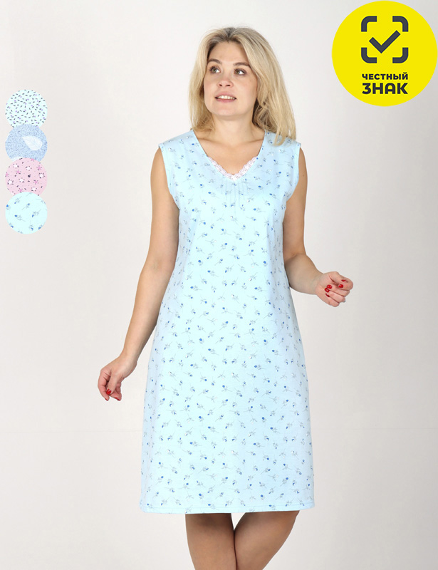 Сорочка Настя С-268, размер 58, кулирка