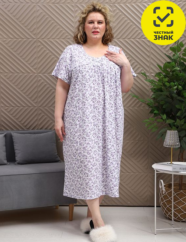 СЖ-338 Сорочка женская Дуняша (кулирка)68