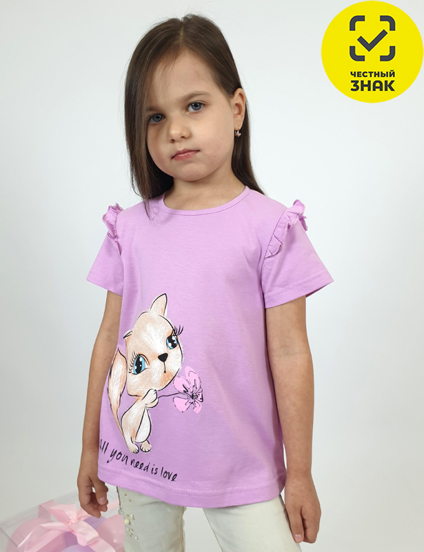 3-42-6 Фуфайка для девочки (110-60)