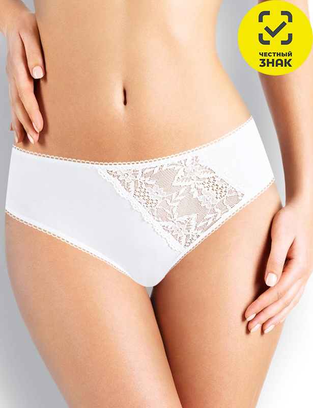 CLE C049 Трусы жен.кружево (белый; 52)