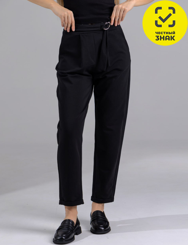WT0061_4008 Брюки женские (Черный 48 (M))