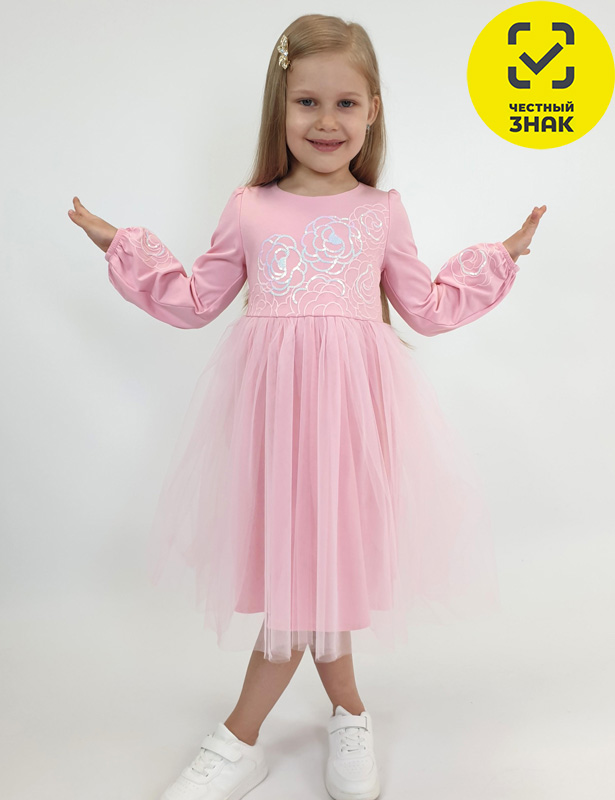 Пл221-1 Платье для девочки (116-60)