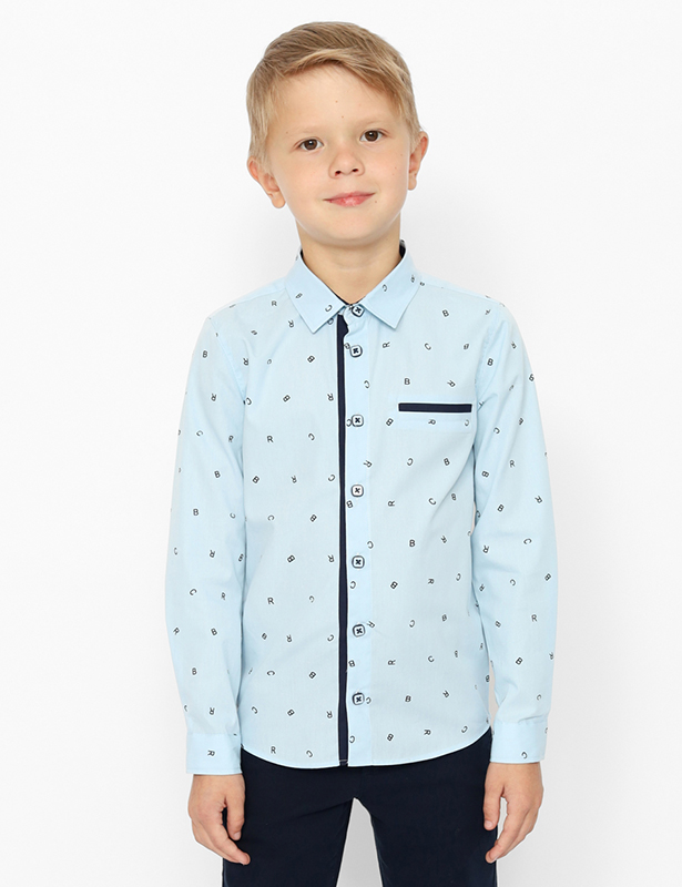 CWKB 63279-43 Рубашка для мальчика (Голубой (122)-64)