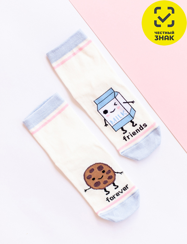 T455 Носки детские молочный р.20