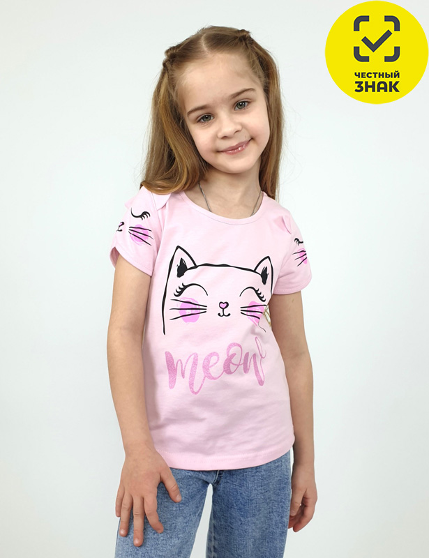 6-90-2 Фуфайка для девочки (122-64)