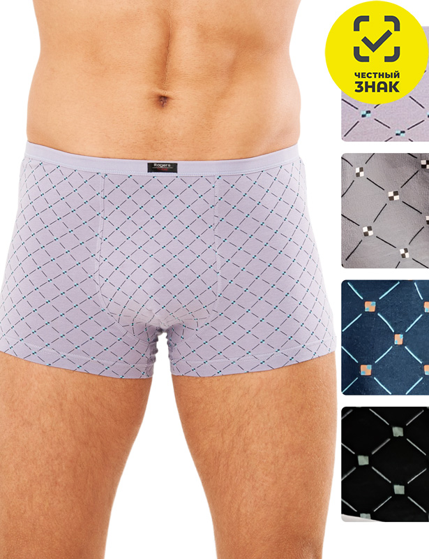 80402 Трусы-шорты мужские (Разноцветный, L)