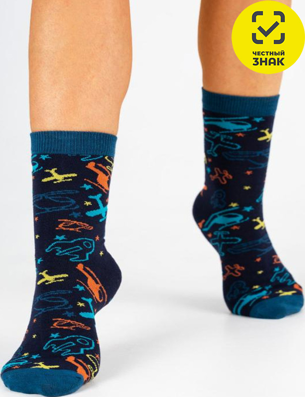 Детские носки С2142 (20-22, Синий)