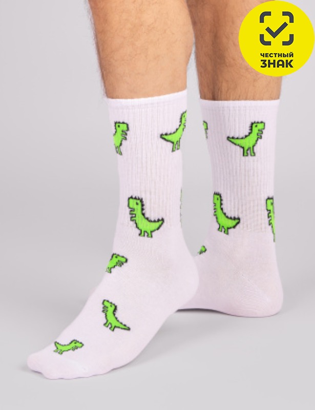 Мужские носки С2305 (27-29, Белый)