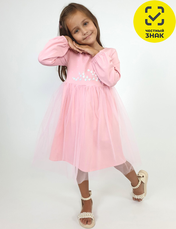 Пл223-1 Платье для девочки (104-56)