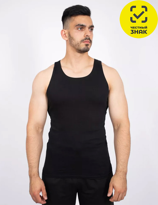 Майка муж. 1541 (170,176,50 (L),чёрный,,)