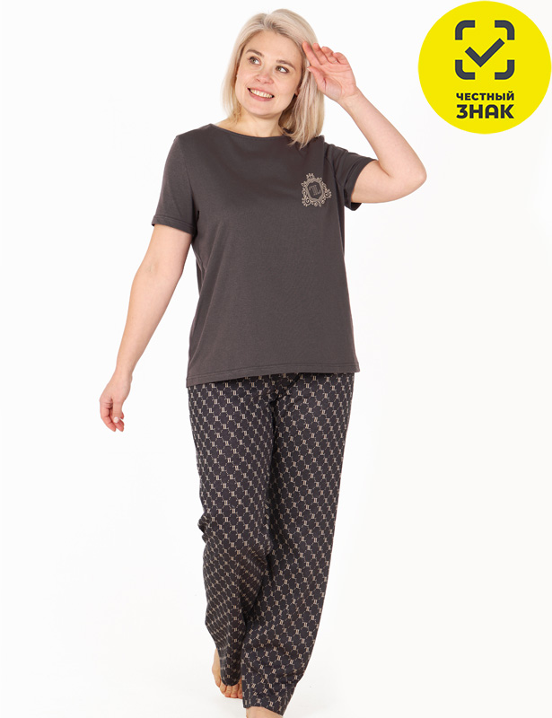 Пижама Шафран арт. П-321, р. 48, кулирка, разноцветный