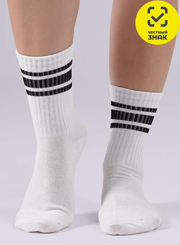 CLE Носки жен.S218 хл+эл (белый; 25)