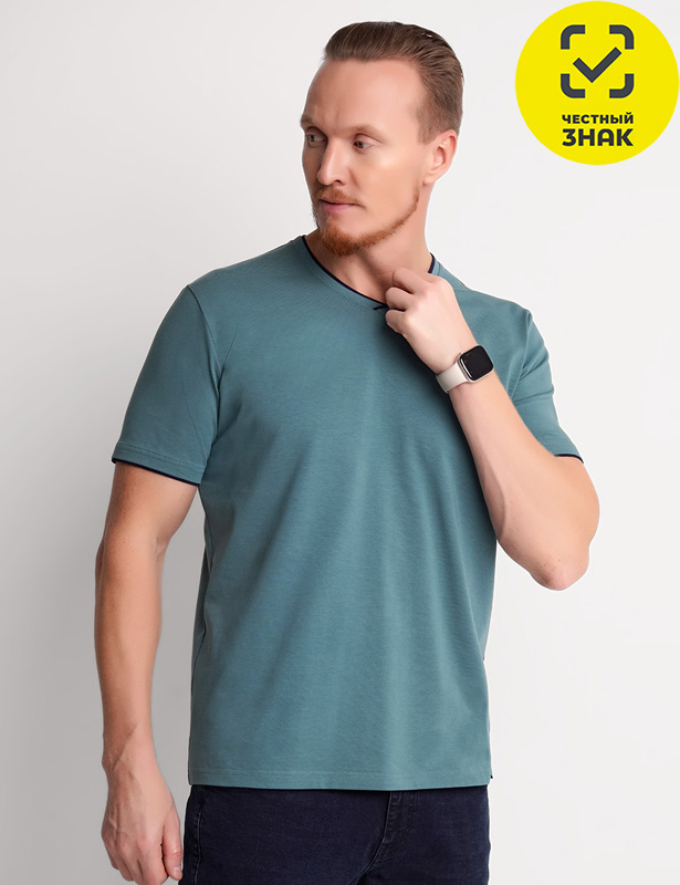 CLE Футболка муж. 562012/04гг_п (т.зелёный; 48)