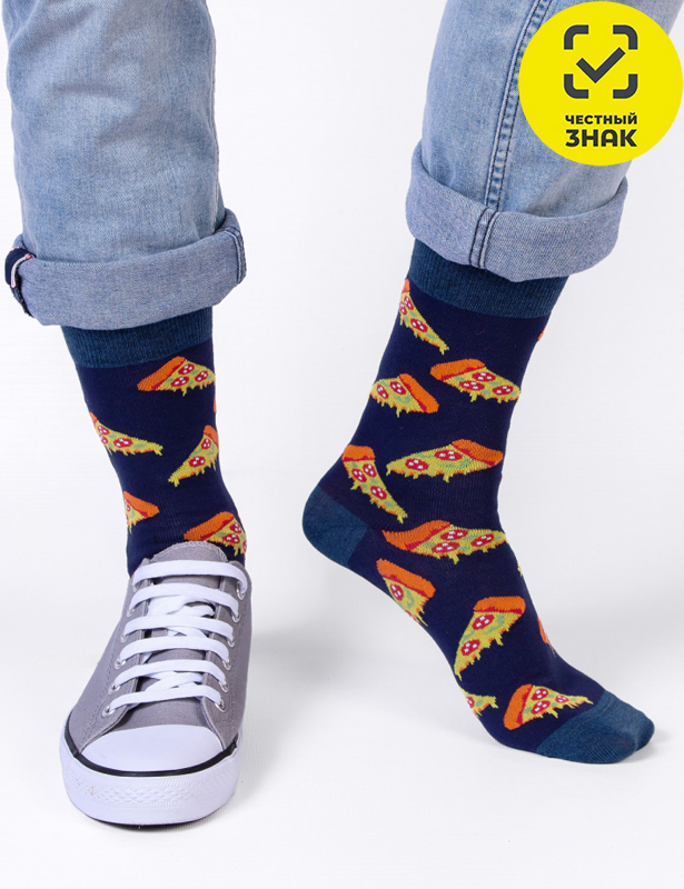 Мужские носки С1367 (27-29, Синий)