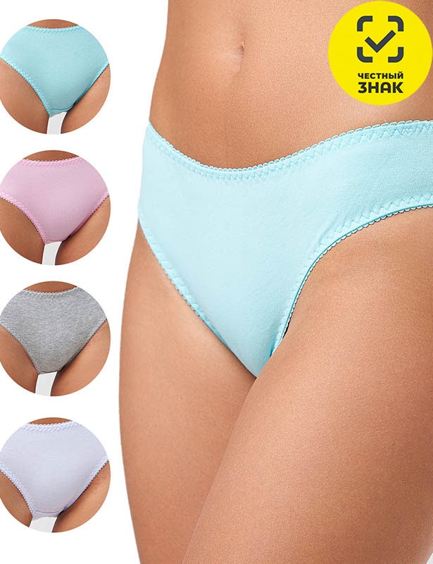 61426 Трусы слипы женские (Разноцветный, M)