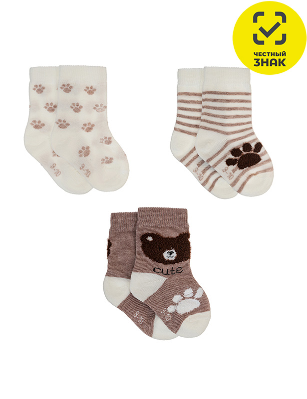 Д3-13502 Носки (12-14, Ecru, (Рис-02))