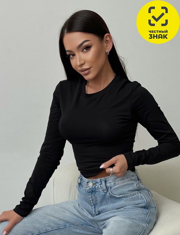 6047HW-22K Джемпер женский (Черный 176-088(44))