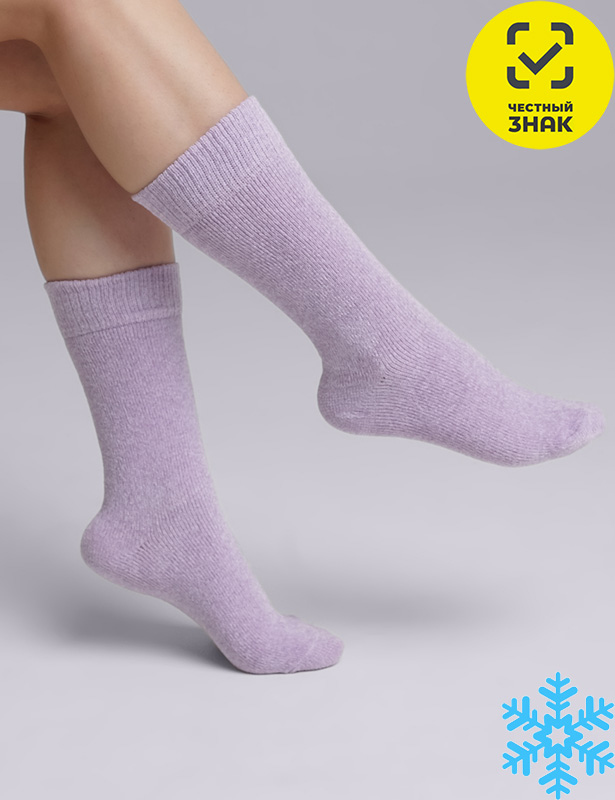 CLE Носки жен.Д952С 23Ф fashion (св.фиолетовый; 25)