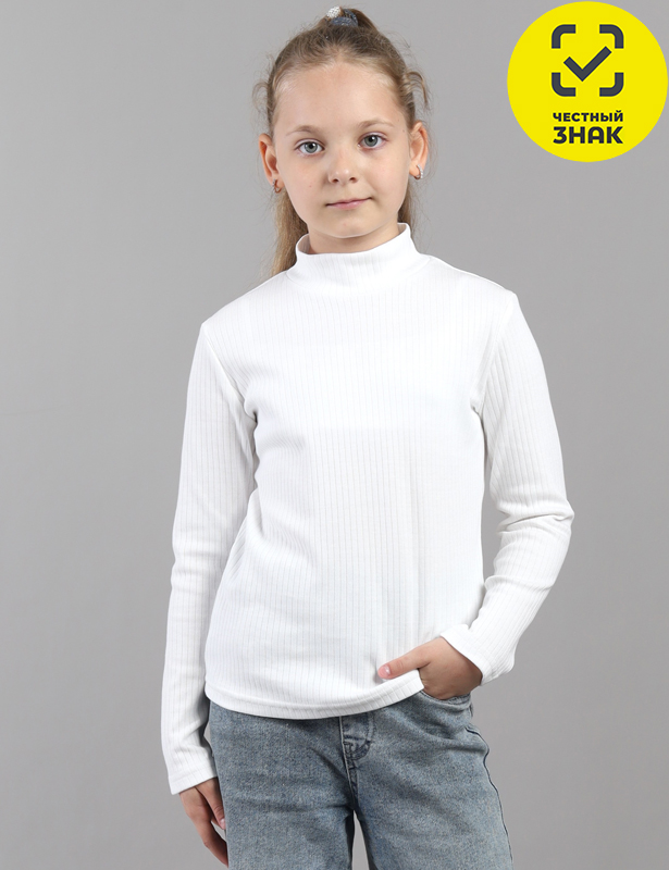 CWKG 63921-20K Водолазка для девочки (Белый (116)-60)