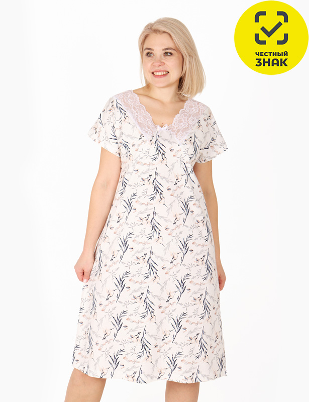 Сорочка Фантазия С-217, размер 62, кулирка